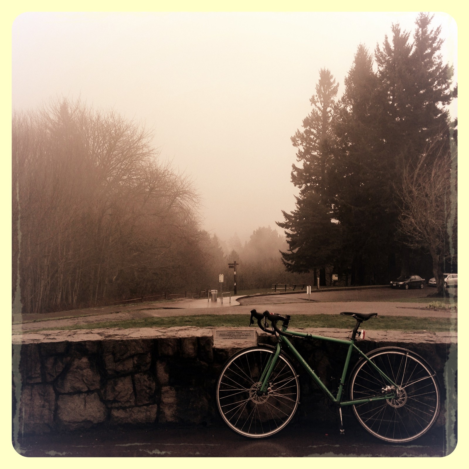 View from Council Crest toward Mt. Hood, which is NOT visible