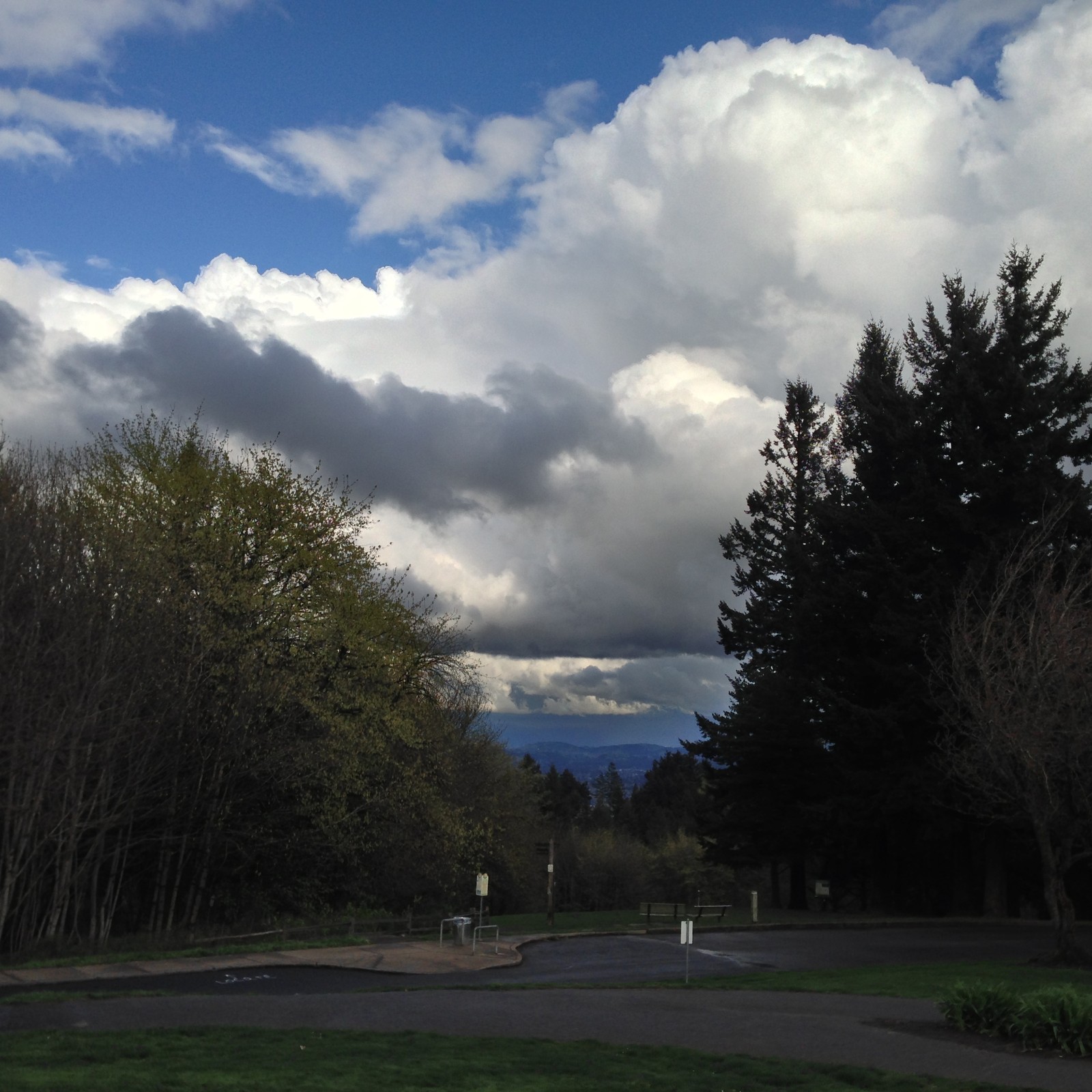 View from Council Crest toward Mt. Hood, which is NOT visible