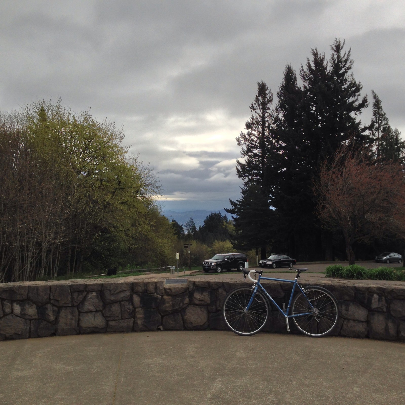 View from Council Crest toward Mt. Hood, which is NOT visible