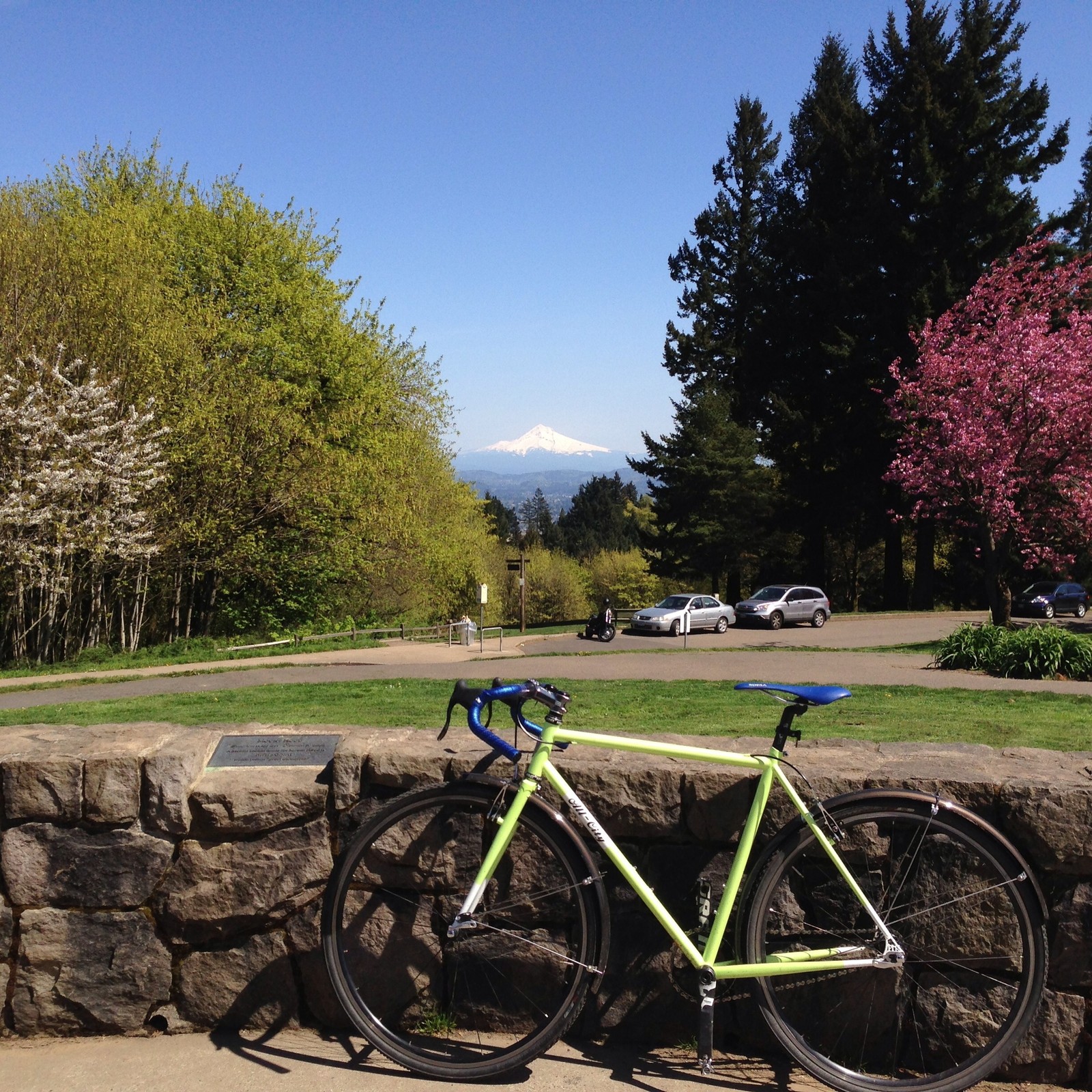 View from Council Crest toward Mt. Hood, which is visible