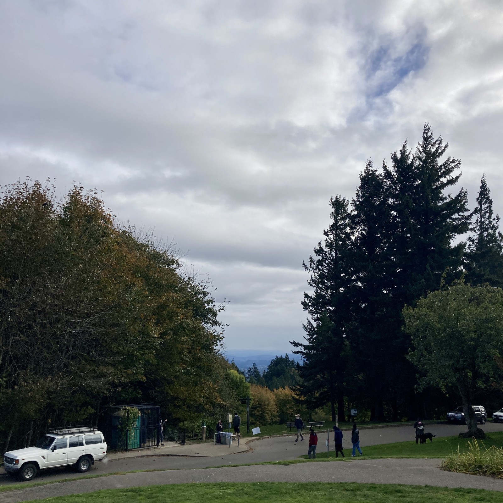 View from Council Crest toward Mt. Hood, which is NOT visible