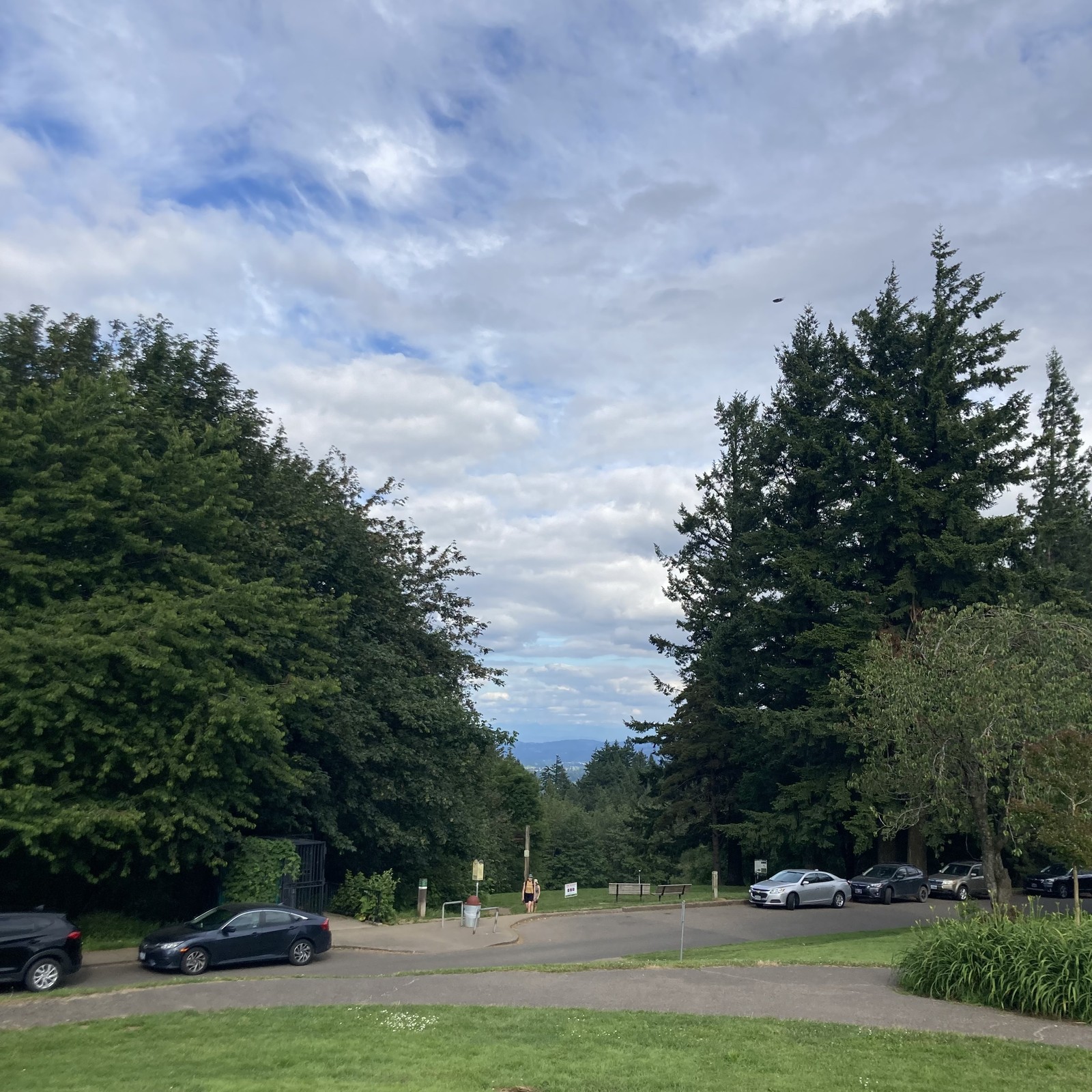 View from Council Crest toward Mt. Hood, which is NOT visible