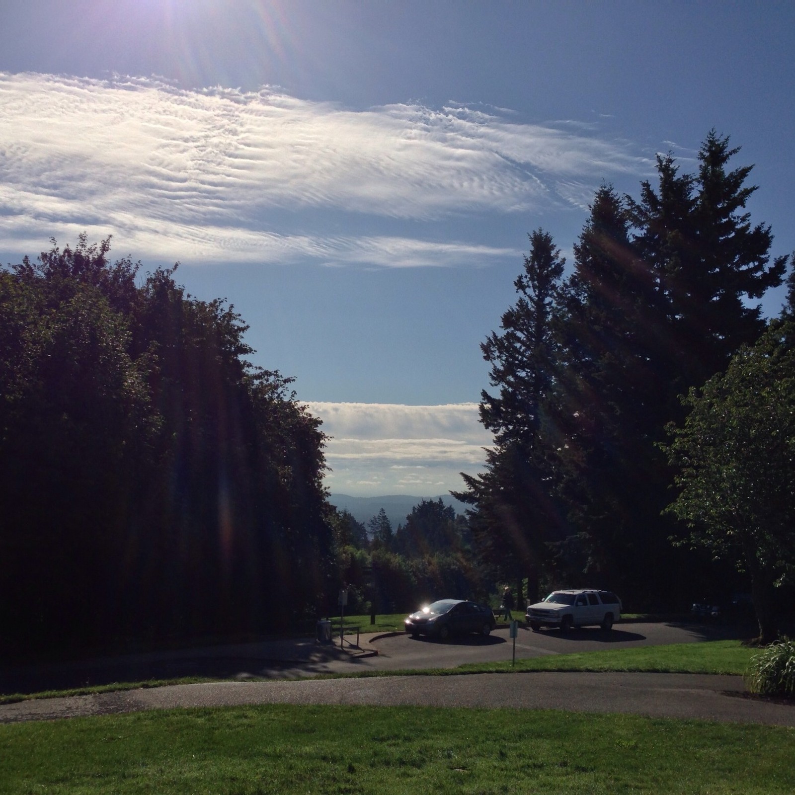 View from Council Crest toward Mt. Hood, which is NOT visible