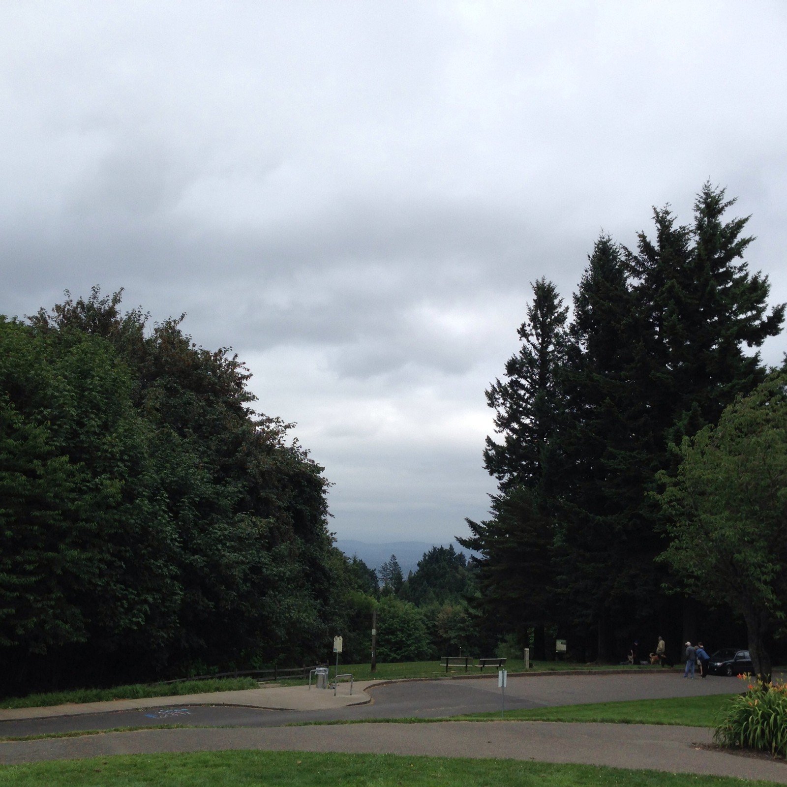 View from Council Crest toward Mt. Hood, which is NOT visible