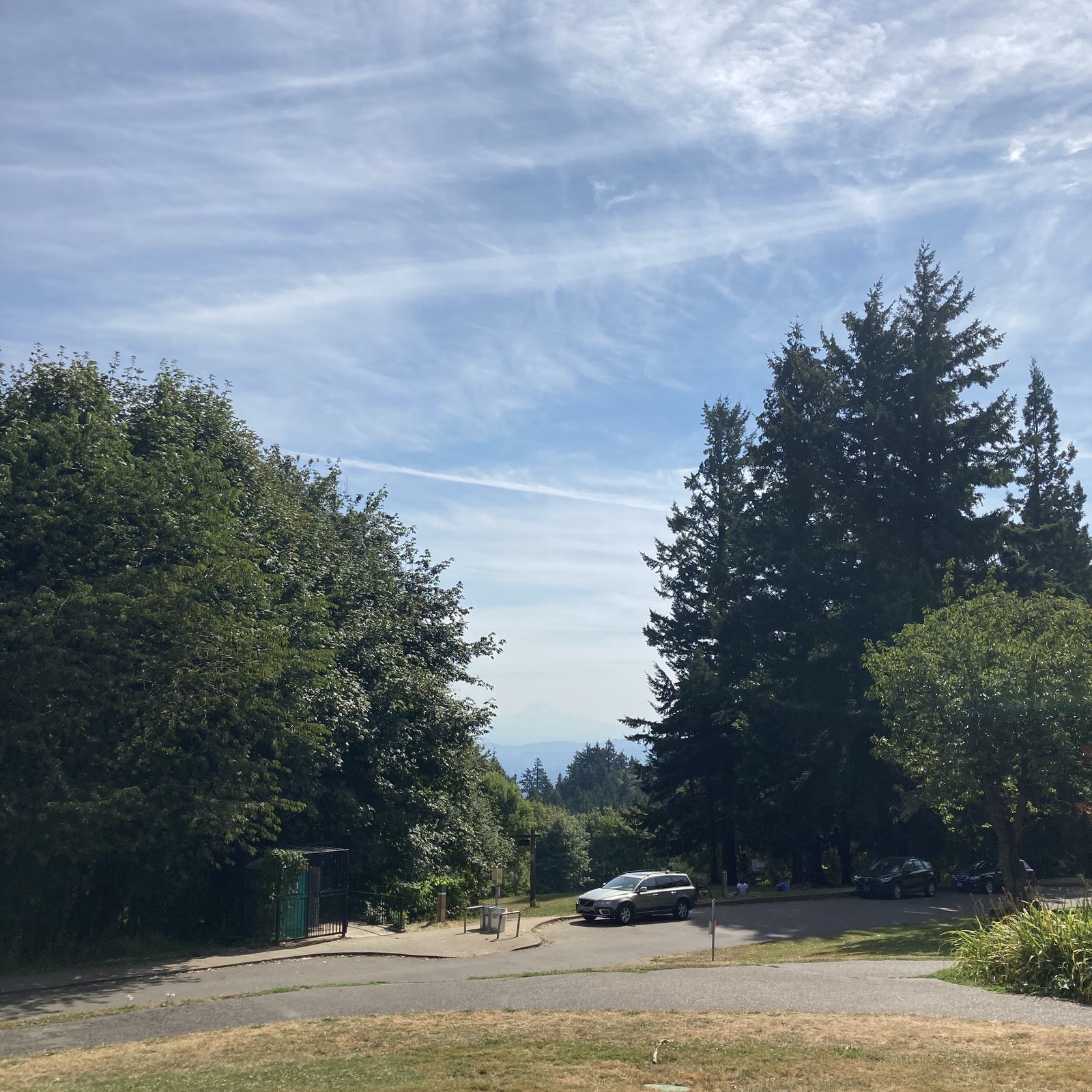 View from Council Crest toward Mt. Hood, which is visible