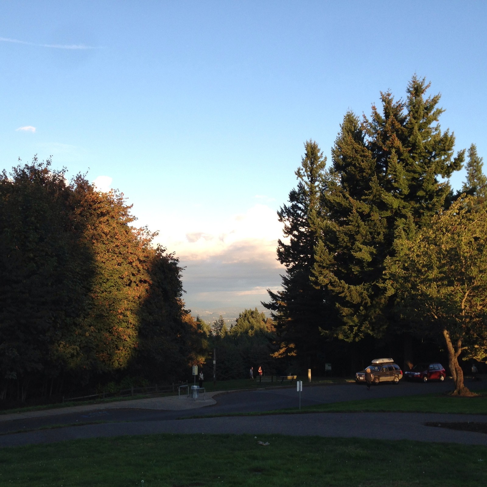 View from Council Crest toward Mt. Hood, which is NOT visible