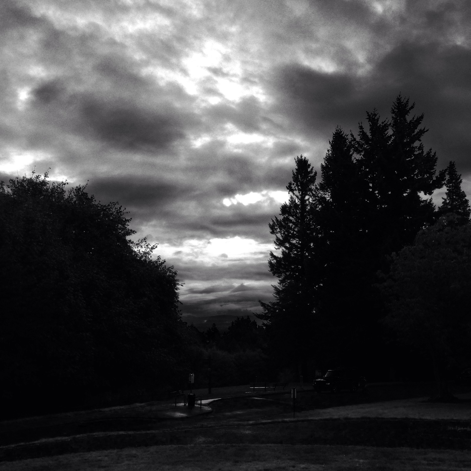 View from Council Crest toward Mt. Hood, which is NOT visible