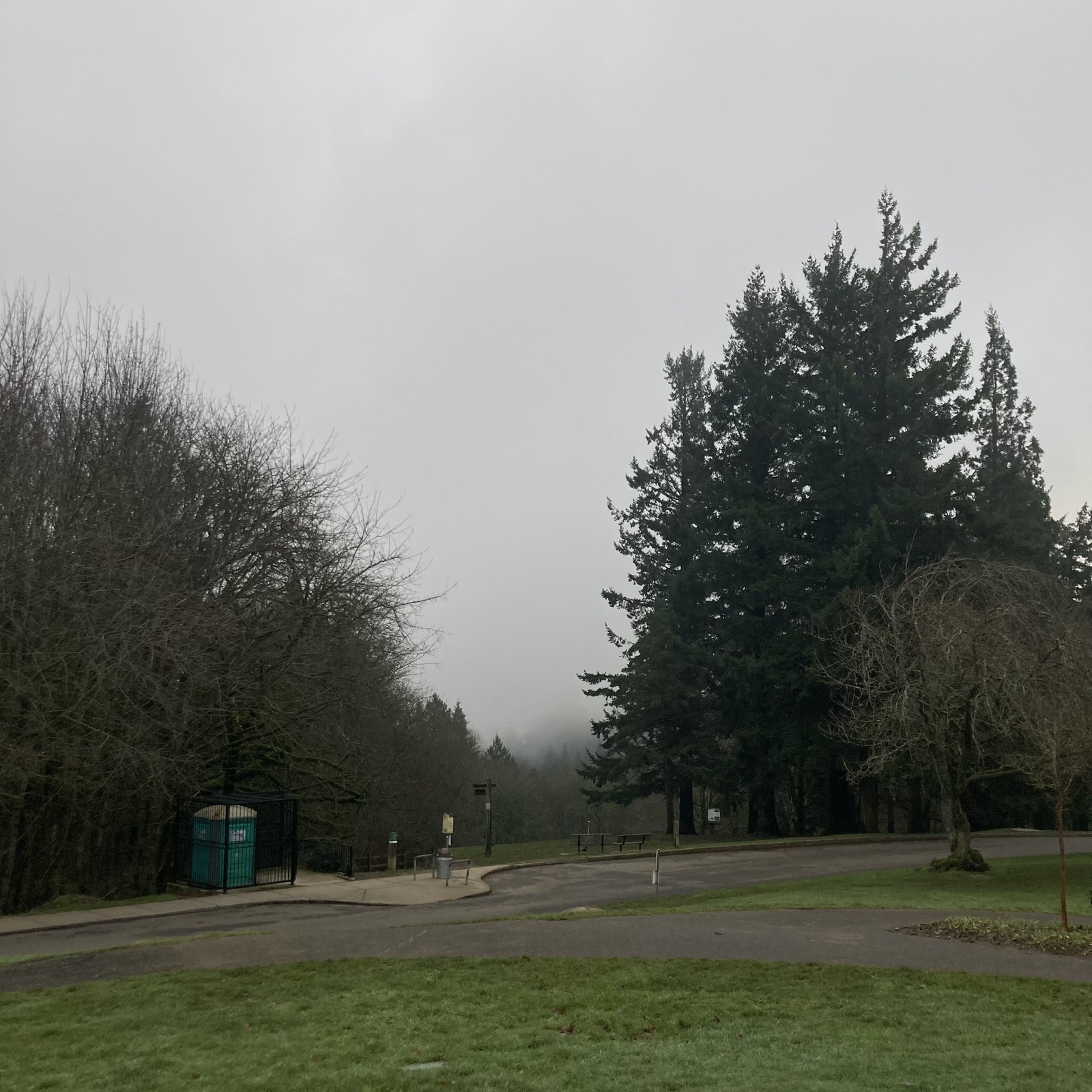 View from Council Crest toward Mt. Hood, which is NOT visible