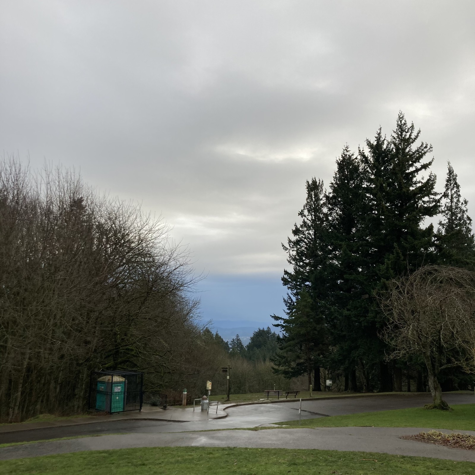 View from Council Crest toward Mt. Hood, which is NOT visible