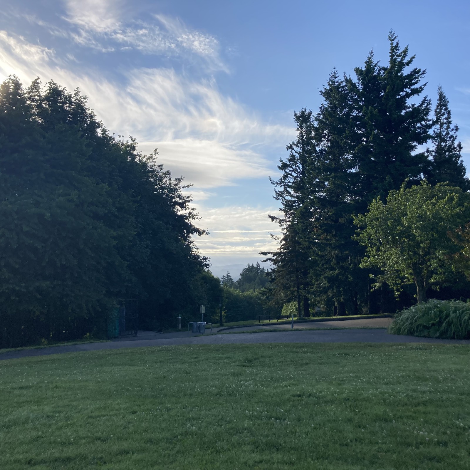View from Council Crest toward Mt. Hood, which is NOT visible