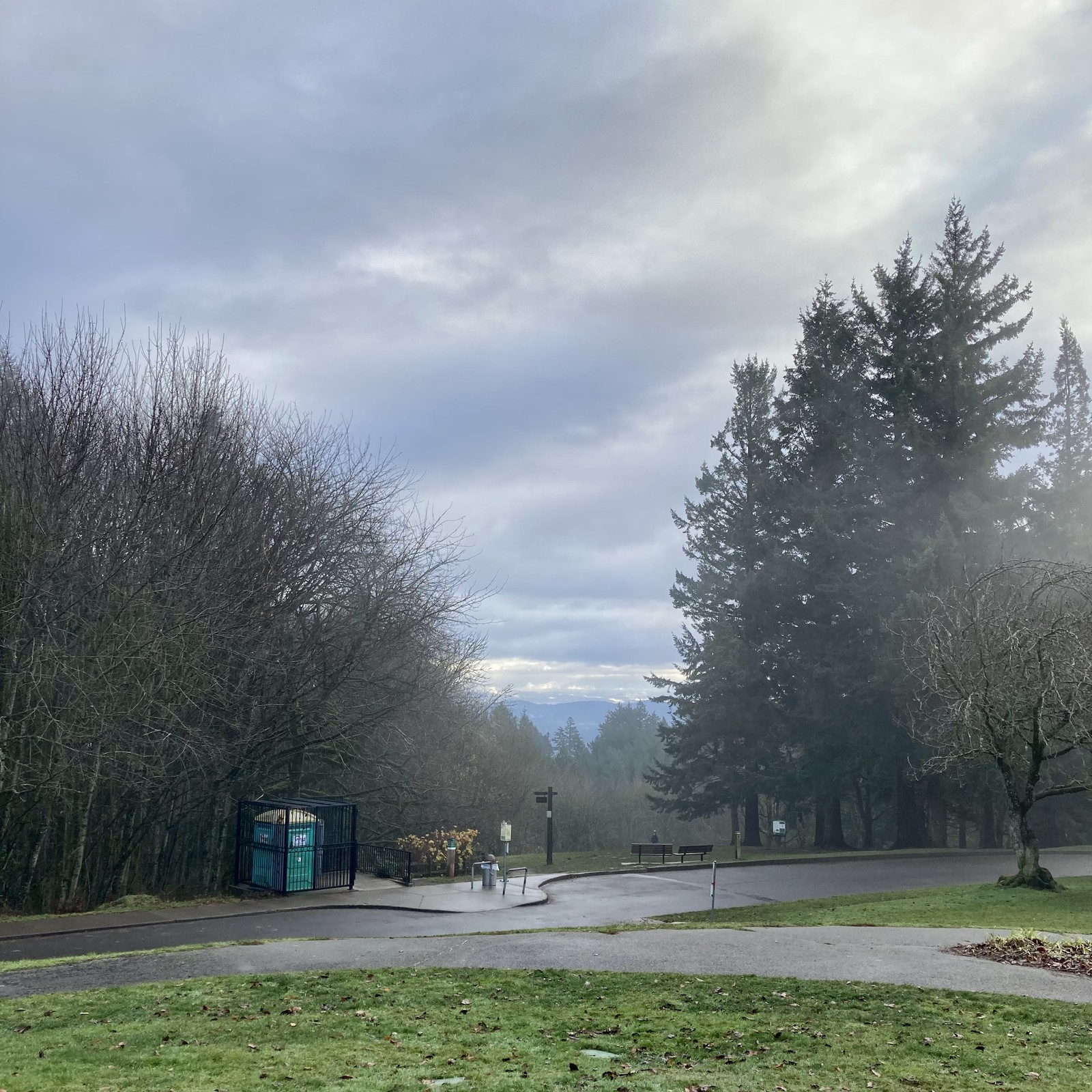 View from Council Crest toward Mt. Hood, which is NOT visible