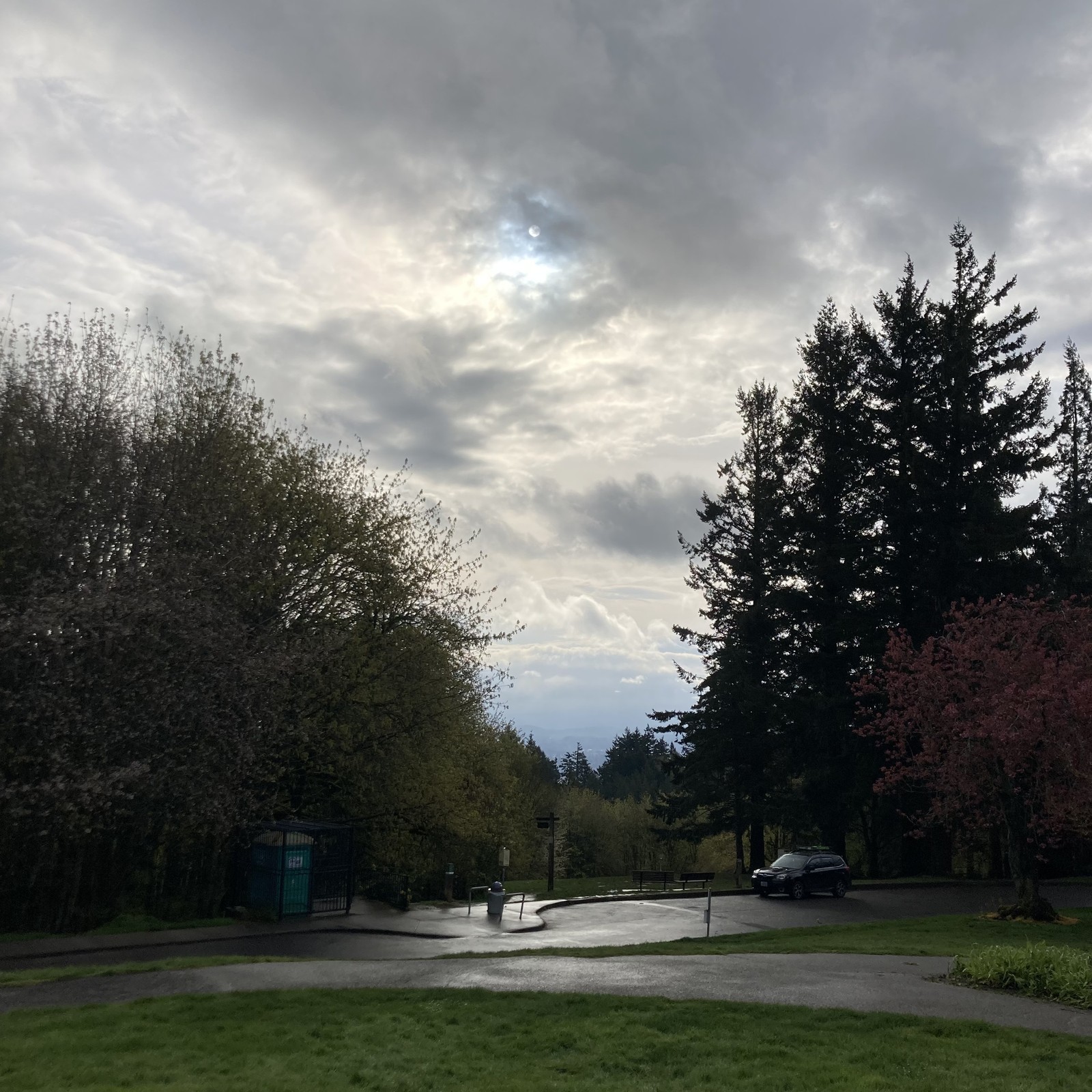 View from Council Crest toward Mt. Hood, which is NOT visible