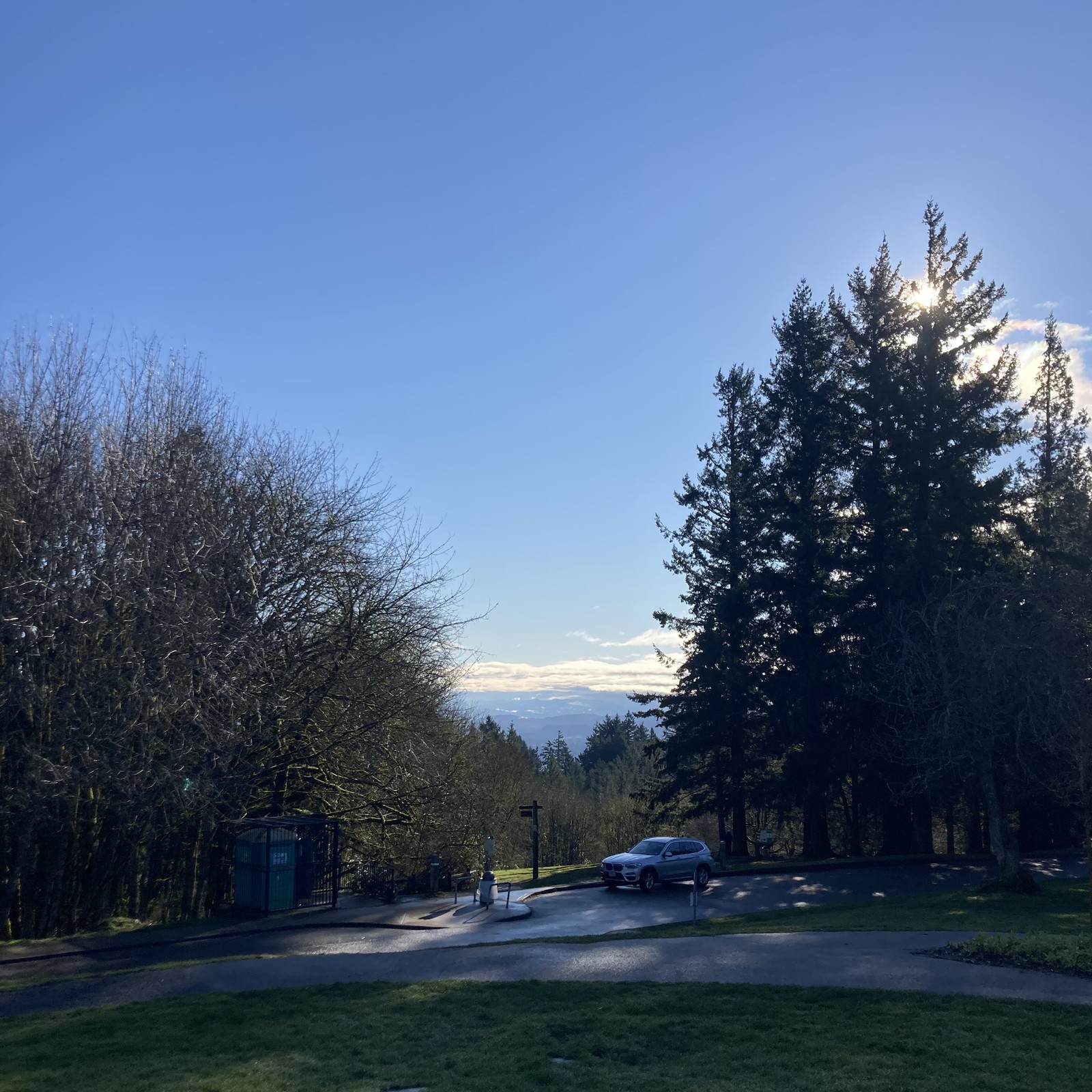 View from Council Crest toward Mt. Hood, which is NOT visible