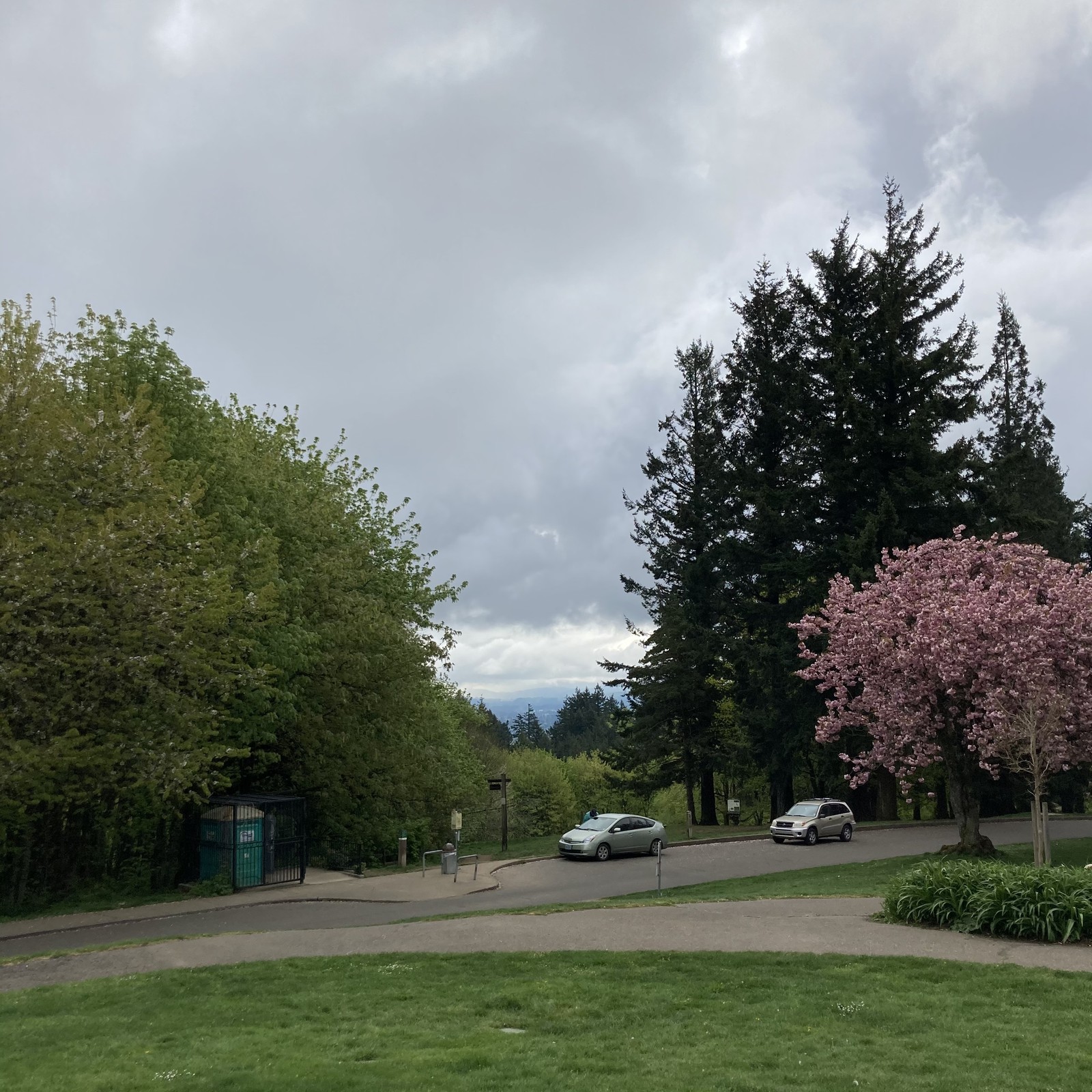 View from Council Crest toward Mt. Hood, which is NOT visible
