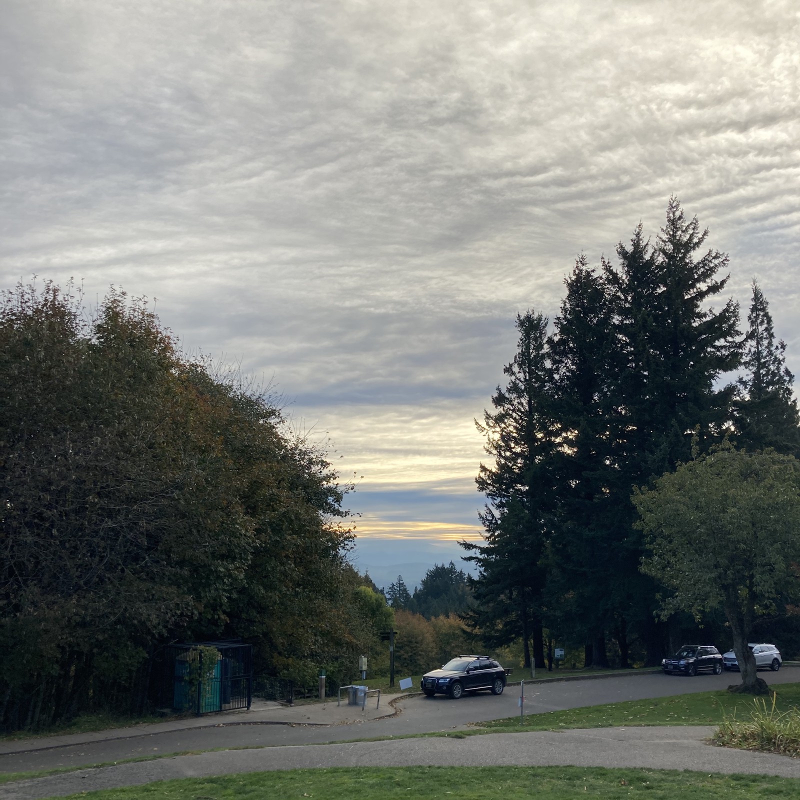 View from Council Crest toward Mt. Hood, which is NOT visible