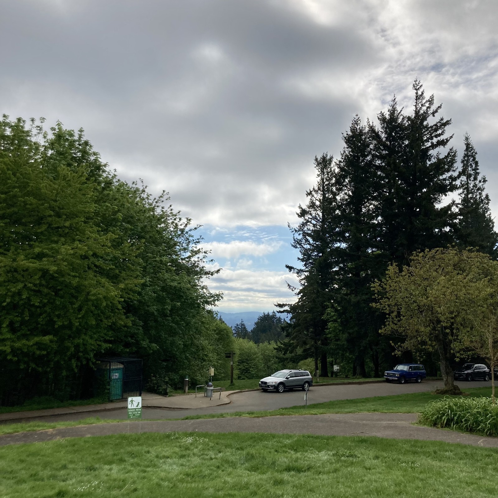 View from Council Crest toward Mt. Hood, which is NOT visible