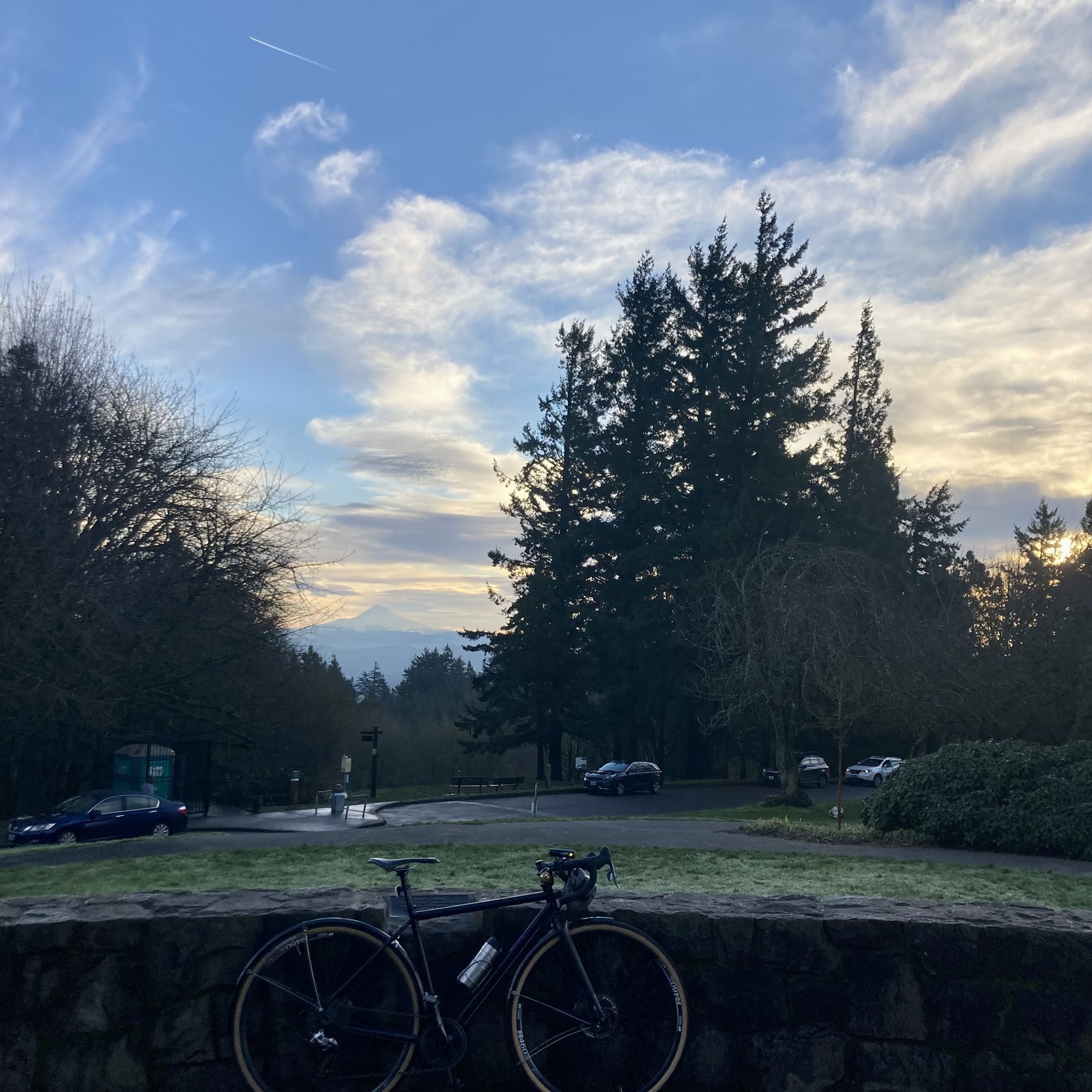 View from Council Crest toward Mt. Hood, which is visible