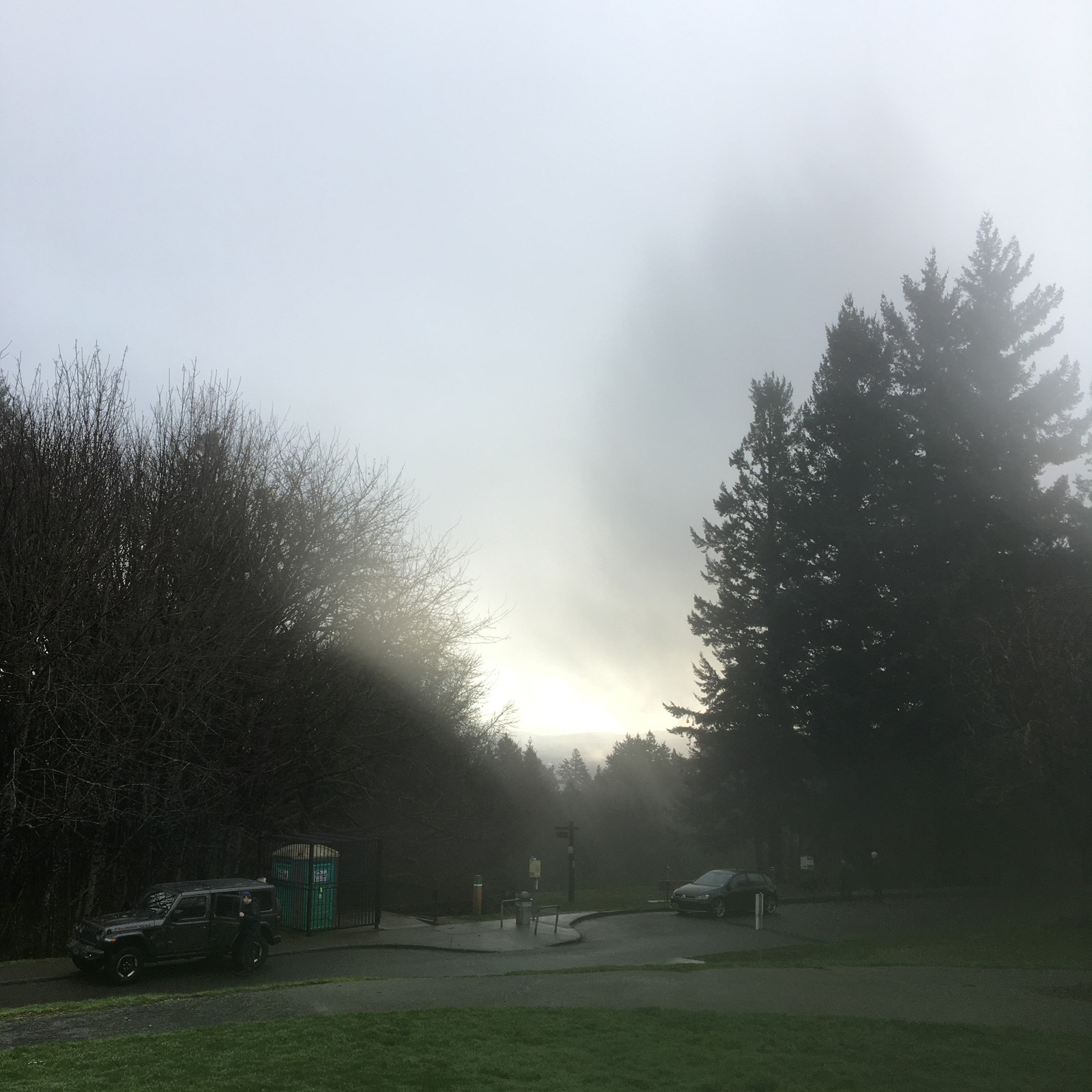 View from Council Crest toward Mt. Hood, which is NOT visible