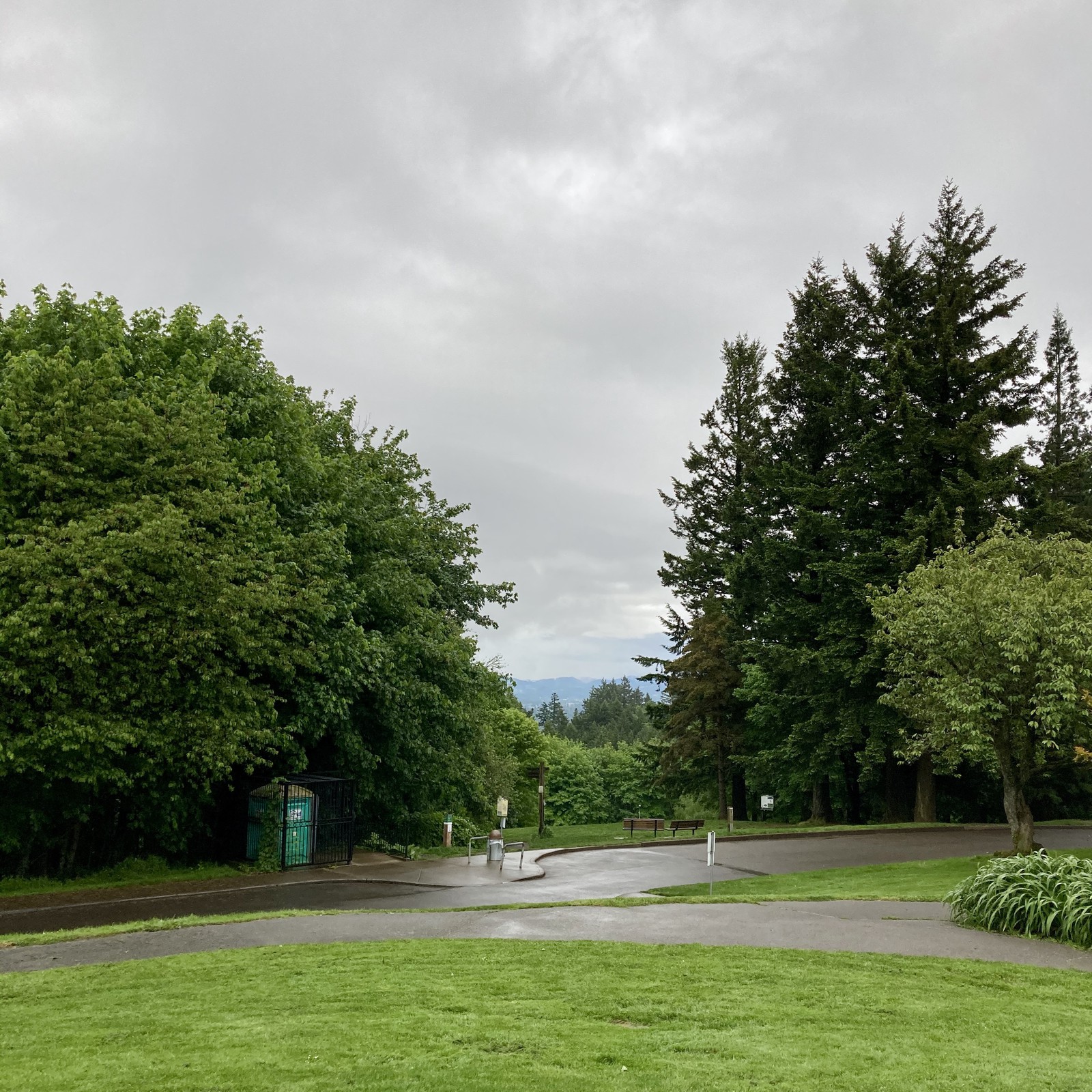 View from Council Crest toward Mt. Hood, which is NOT visible