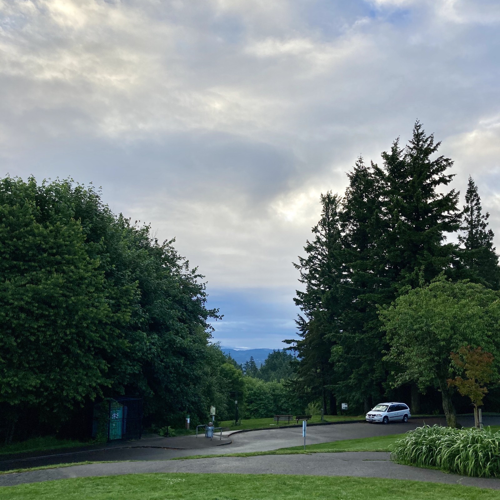 View from Council Crest toward Mt. Hood, which is NOT visible