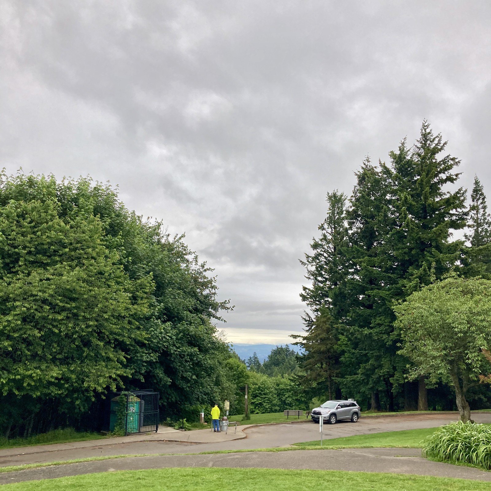 View from Council Crest toward Mt. Hood, which is NOT visible