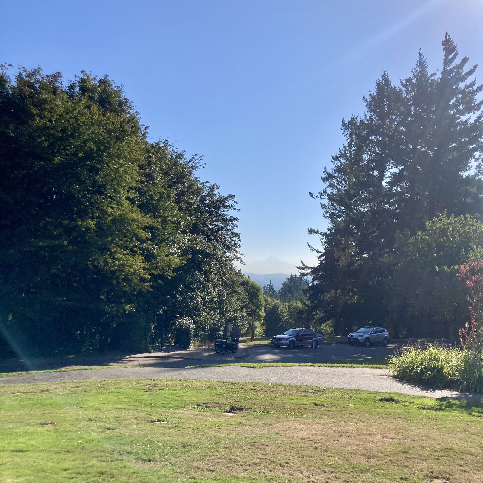 Mt. Hood, sunny day but hazy