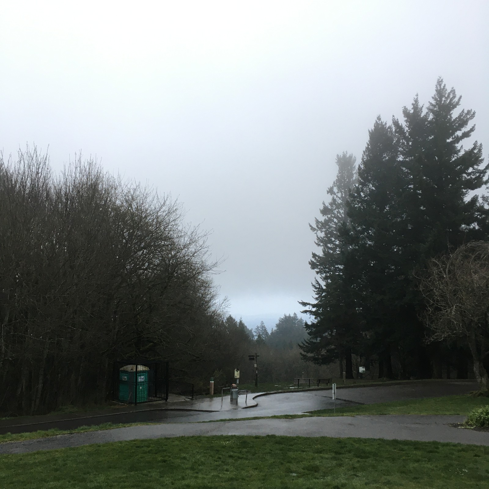 View from Council Crest toward Mt. Hood, which is NOT visible