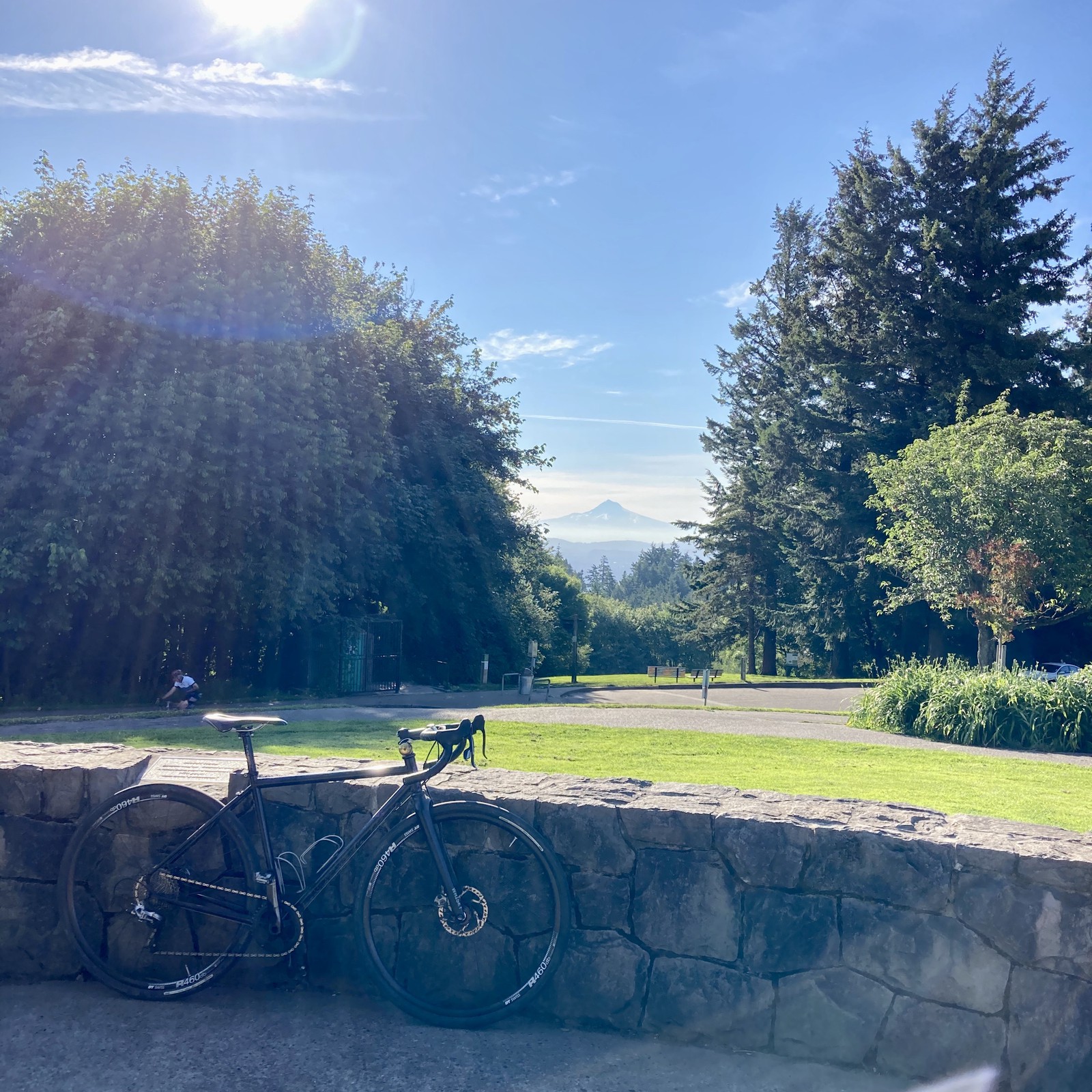 View from Council Crest toward Mt. Hood, which is visible