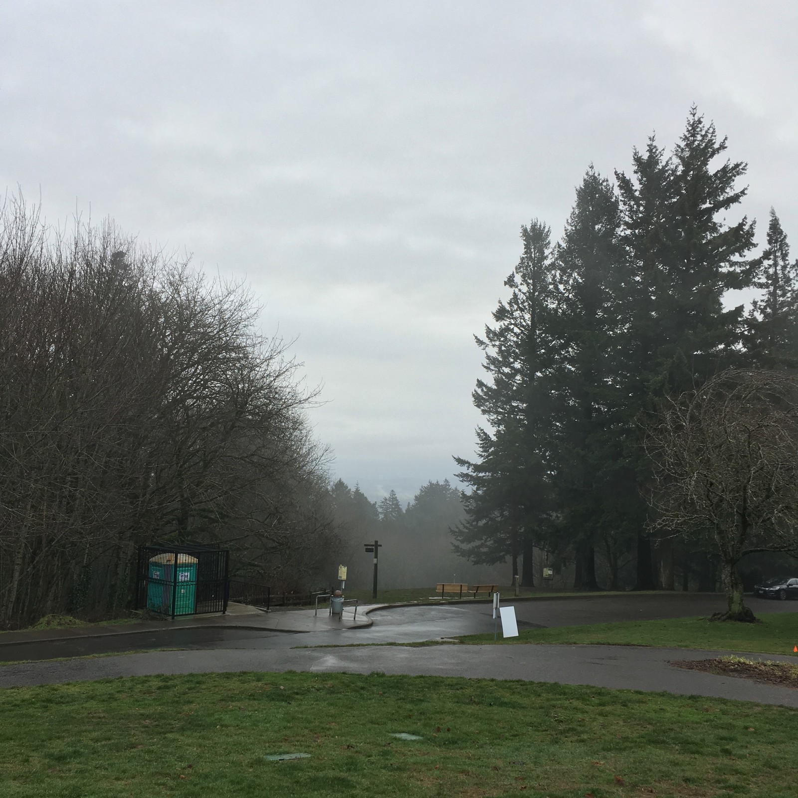 View from Council Crest toward Mt. Hood, which is NOT visible