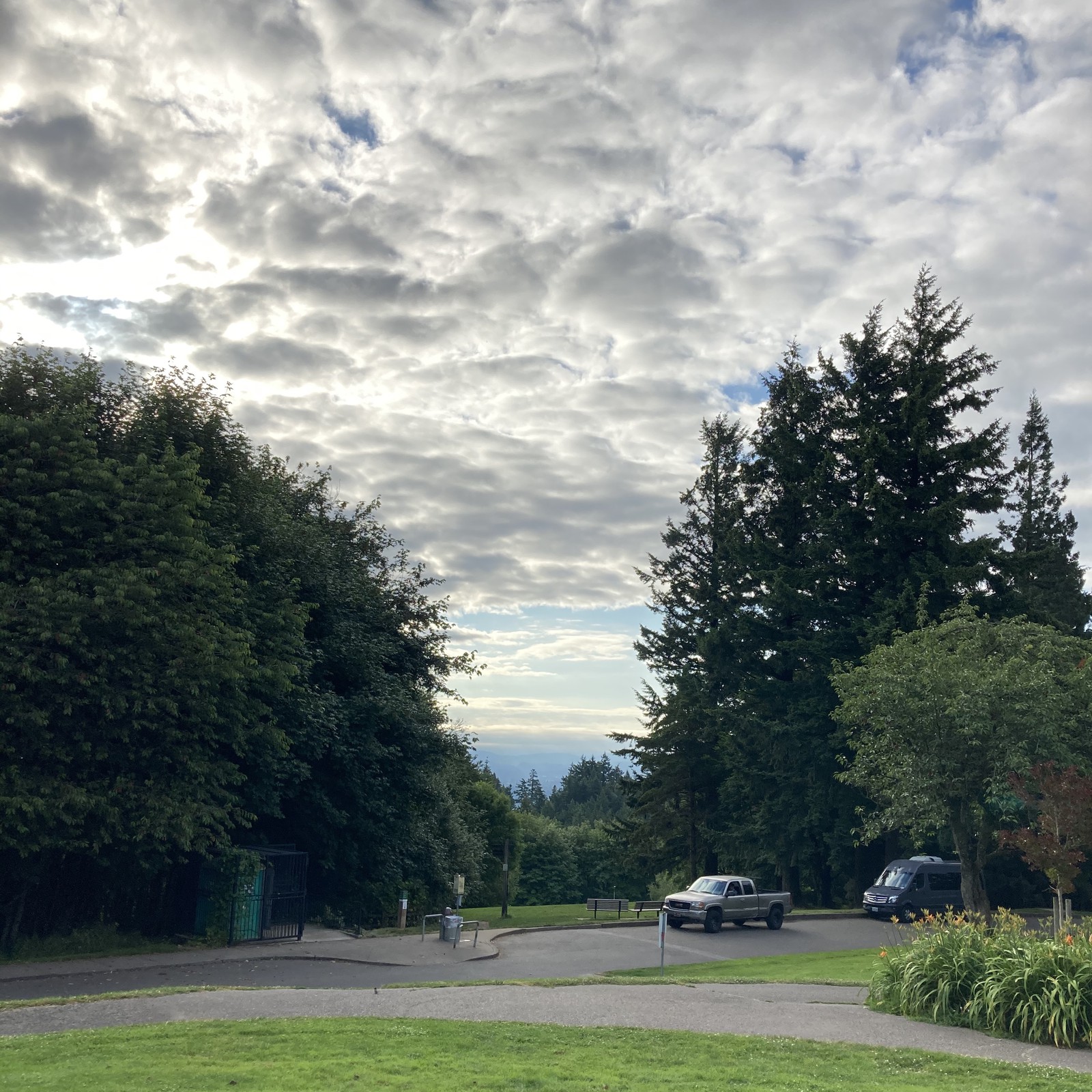 View from Council Crest toward Mt. Hood, which is NOT visible