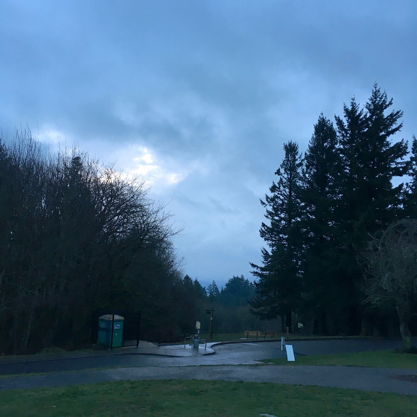 View from Council Crest toward Mt. Hood, which is NOT visible