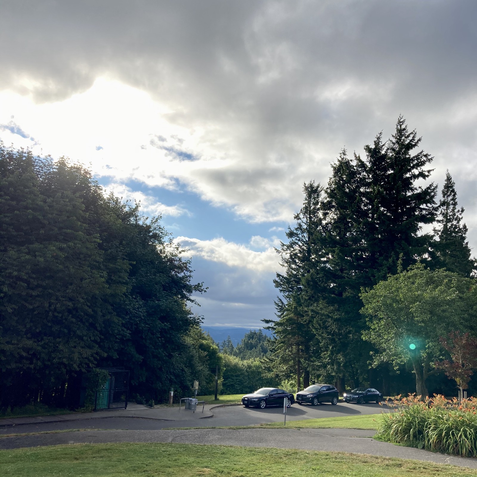 View from Council Crest toward Mt. Hood, which is NOT visible