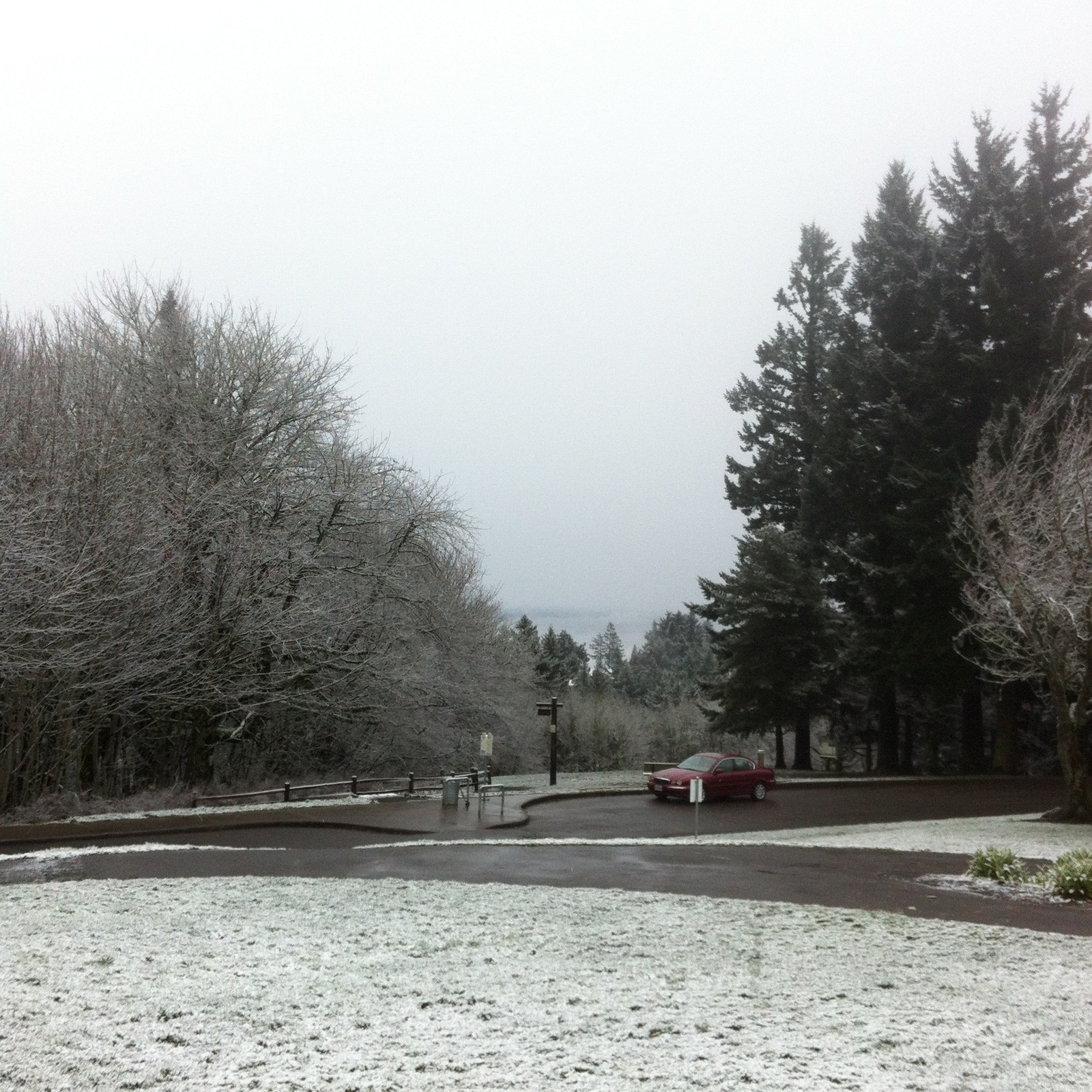 View from Council Crest toward Mt. Hood, which is NOT visible