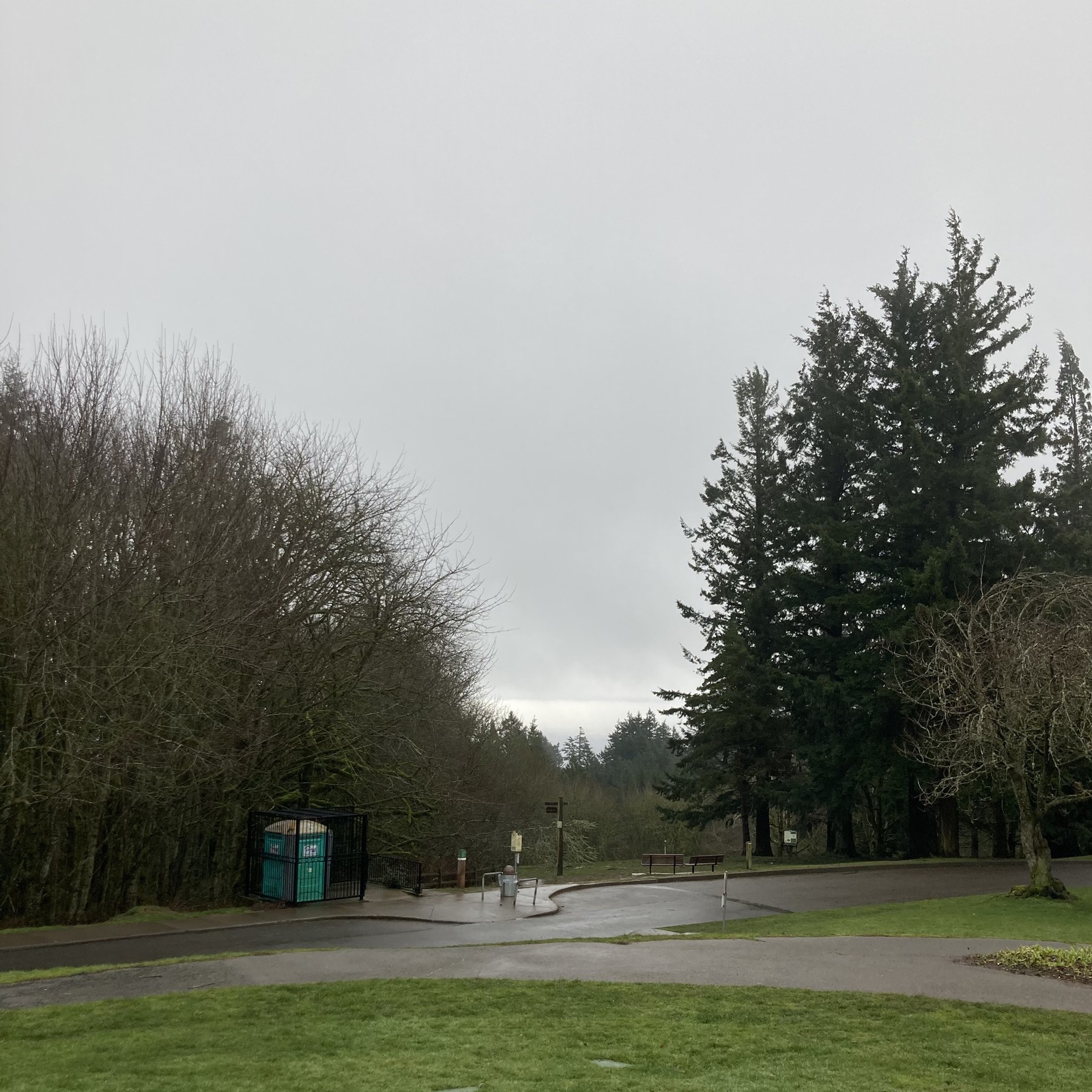 View from Council Crest toward Mt. Hood, which is NOT visible