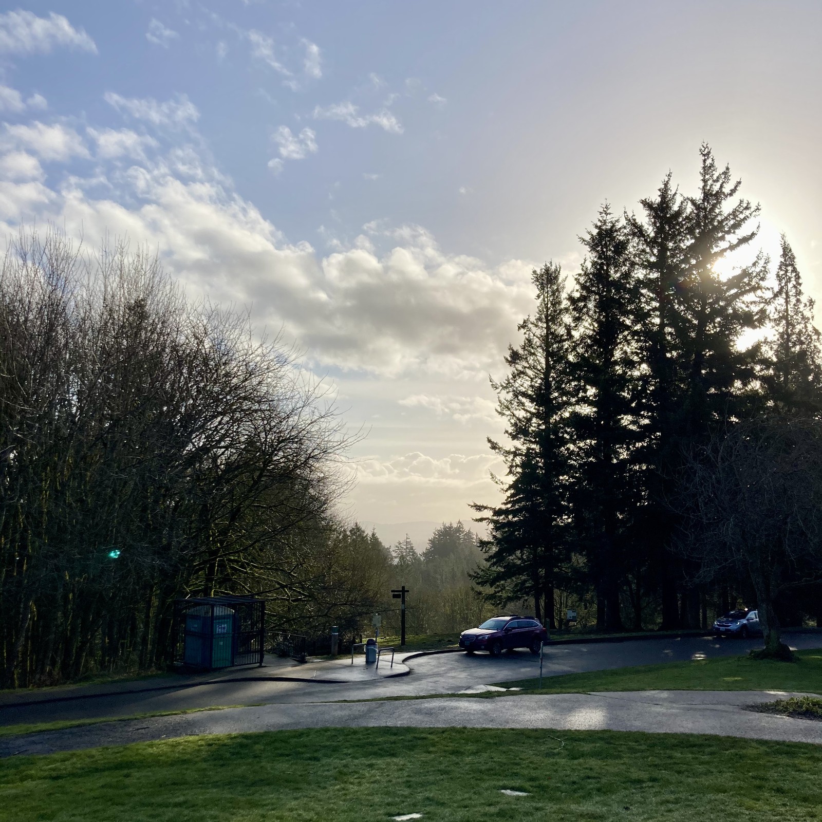 View from Council Crest toward Mt. Hood, which is NOT visible