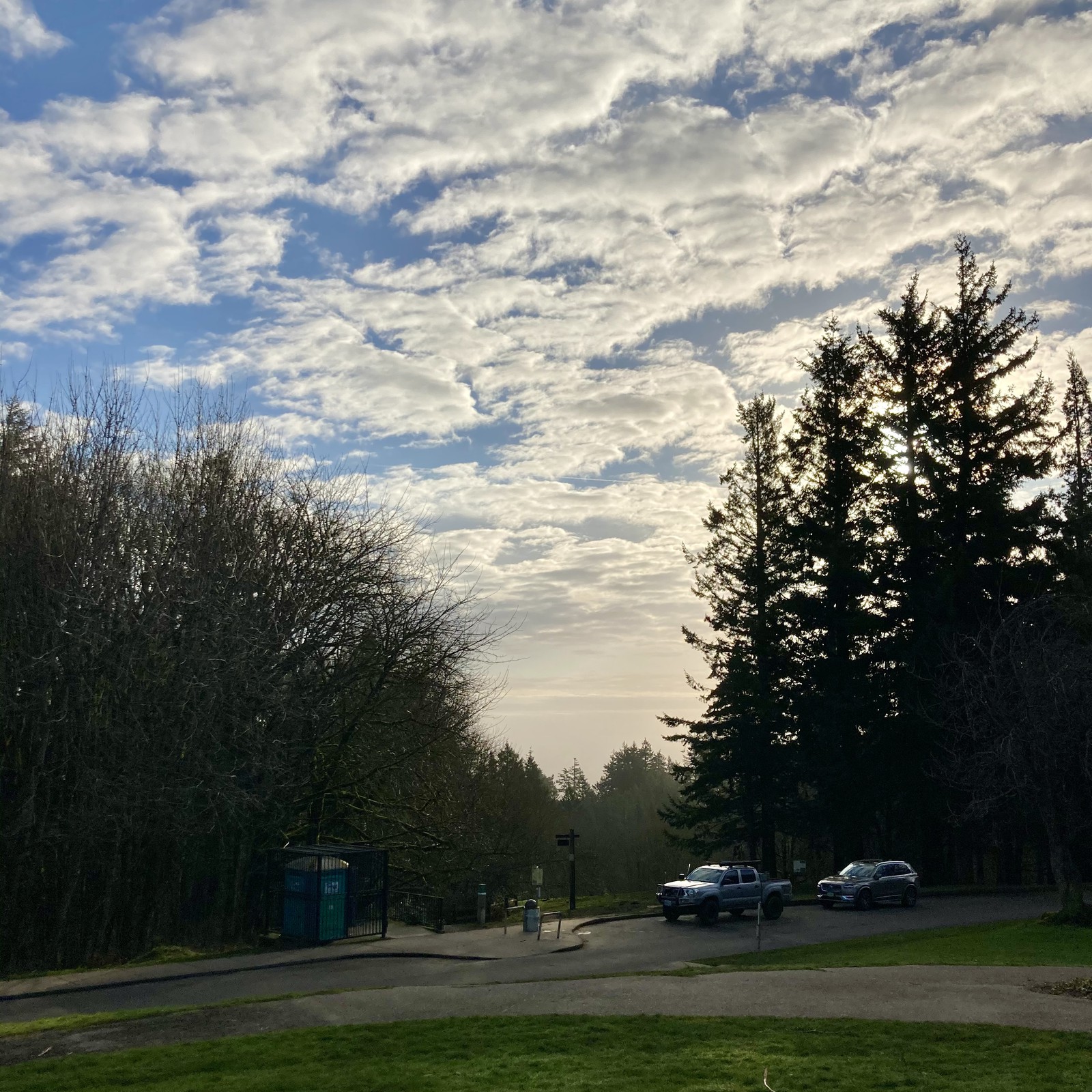 View from Council Crest toward Mt. Hood, which is NOT visible