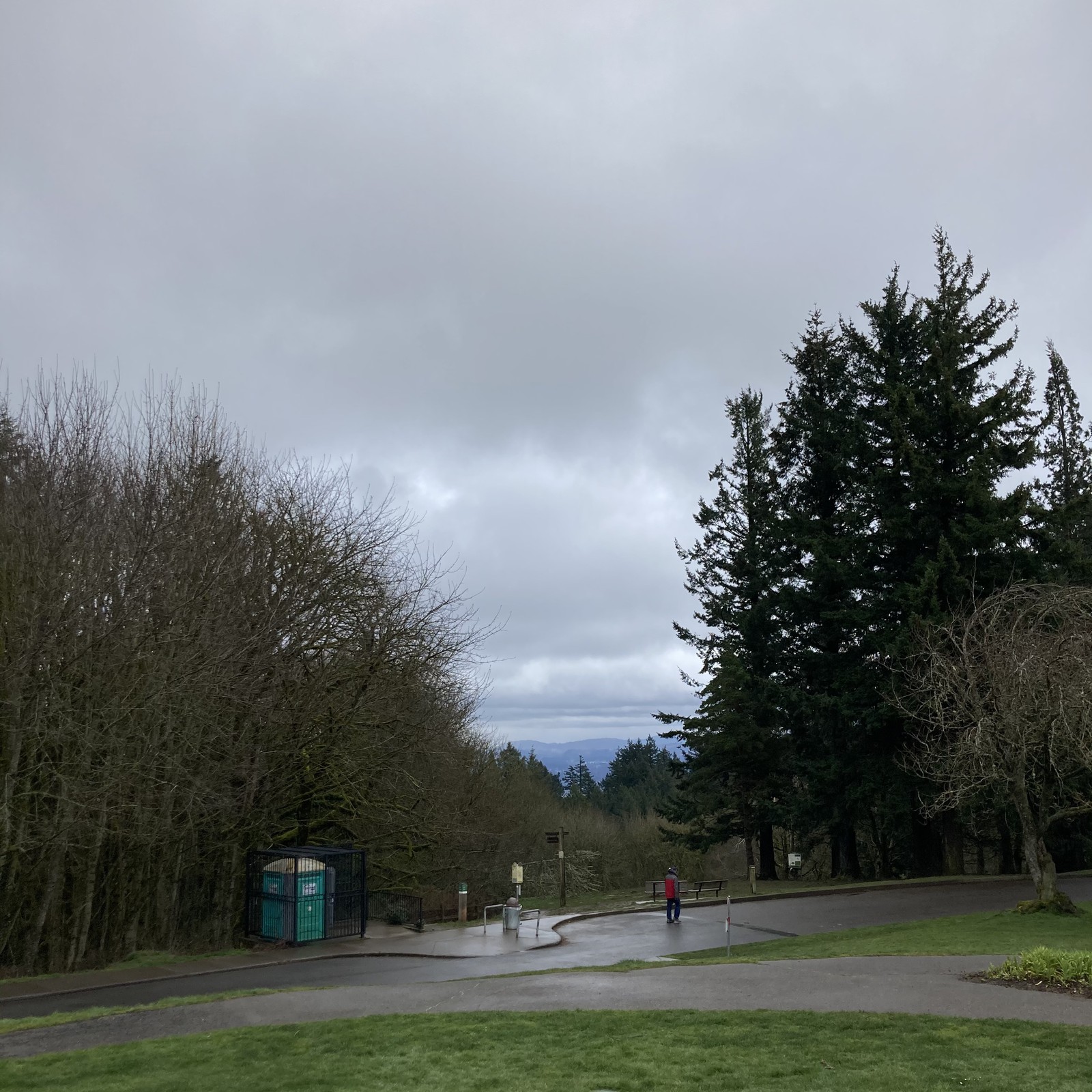 View from Council Crest toward Mt. Hood, which is NOT visible