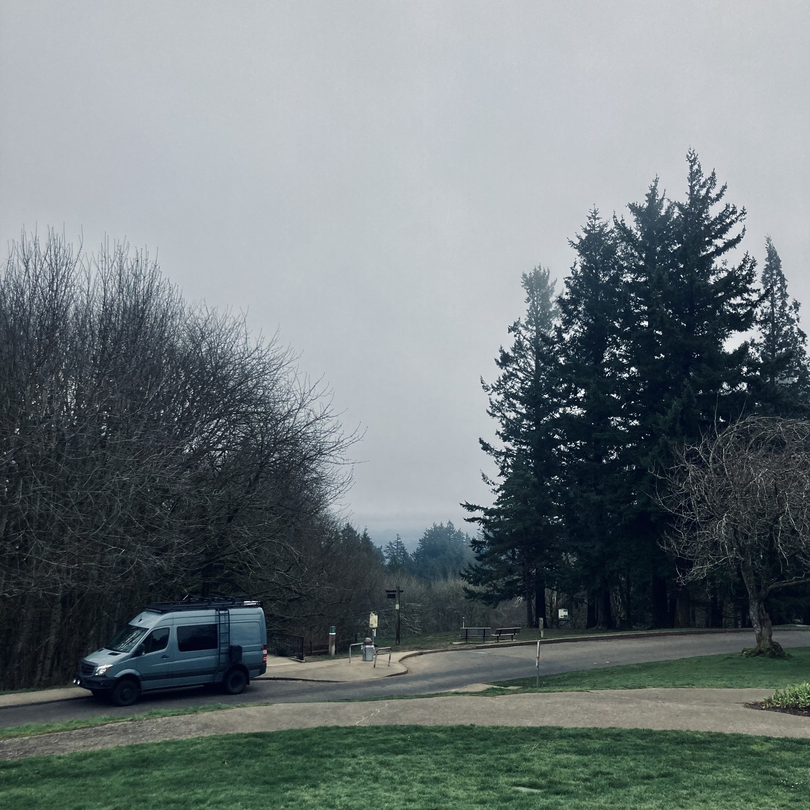View from Council Crest toward Mt. Hood, which is NOT visible