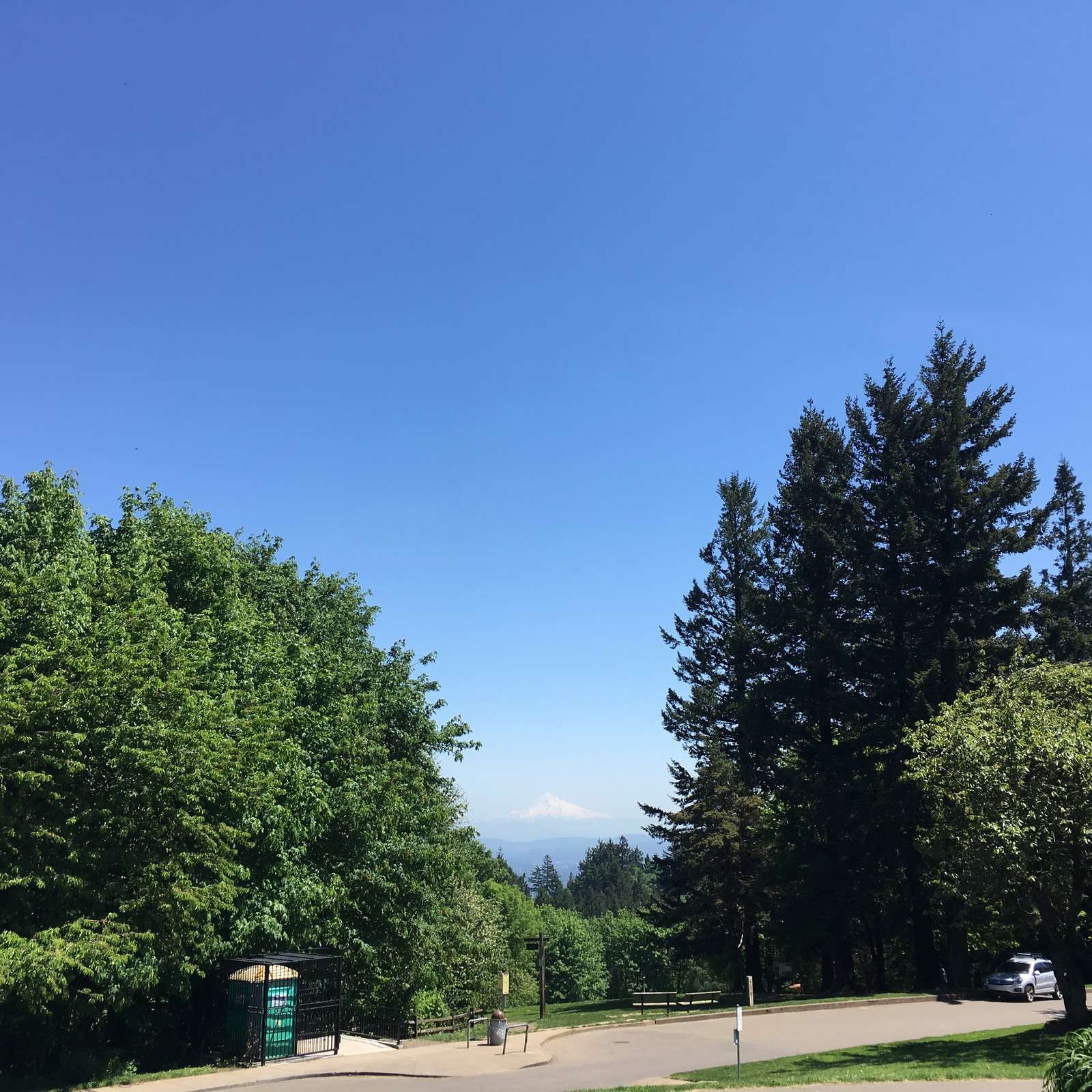 View from Council Crest toward Mt. Hood, which is NOT visible