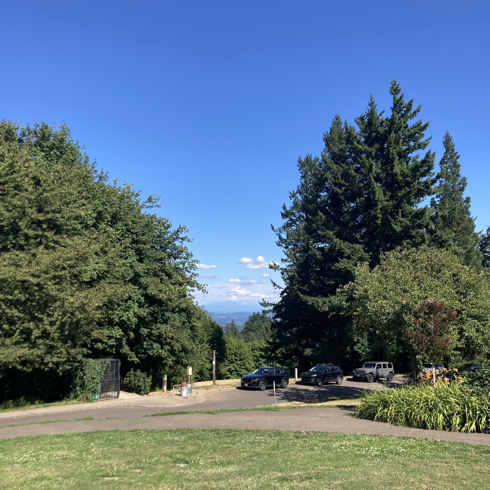View from Council Crest toward Mt. Hood, which is NOT visible