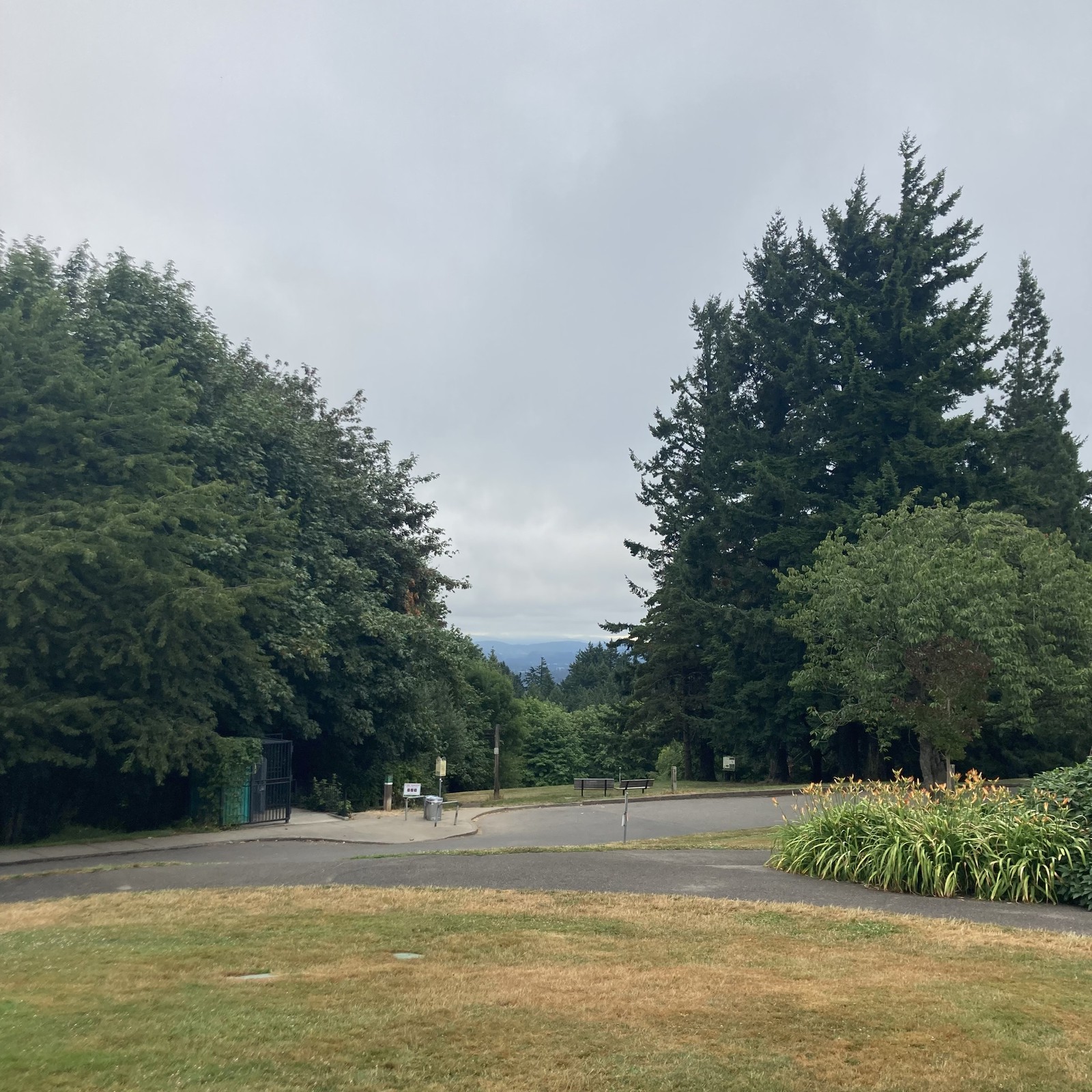 View from Council Crest toward Mt. Hood, which is NOT visible