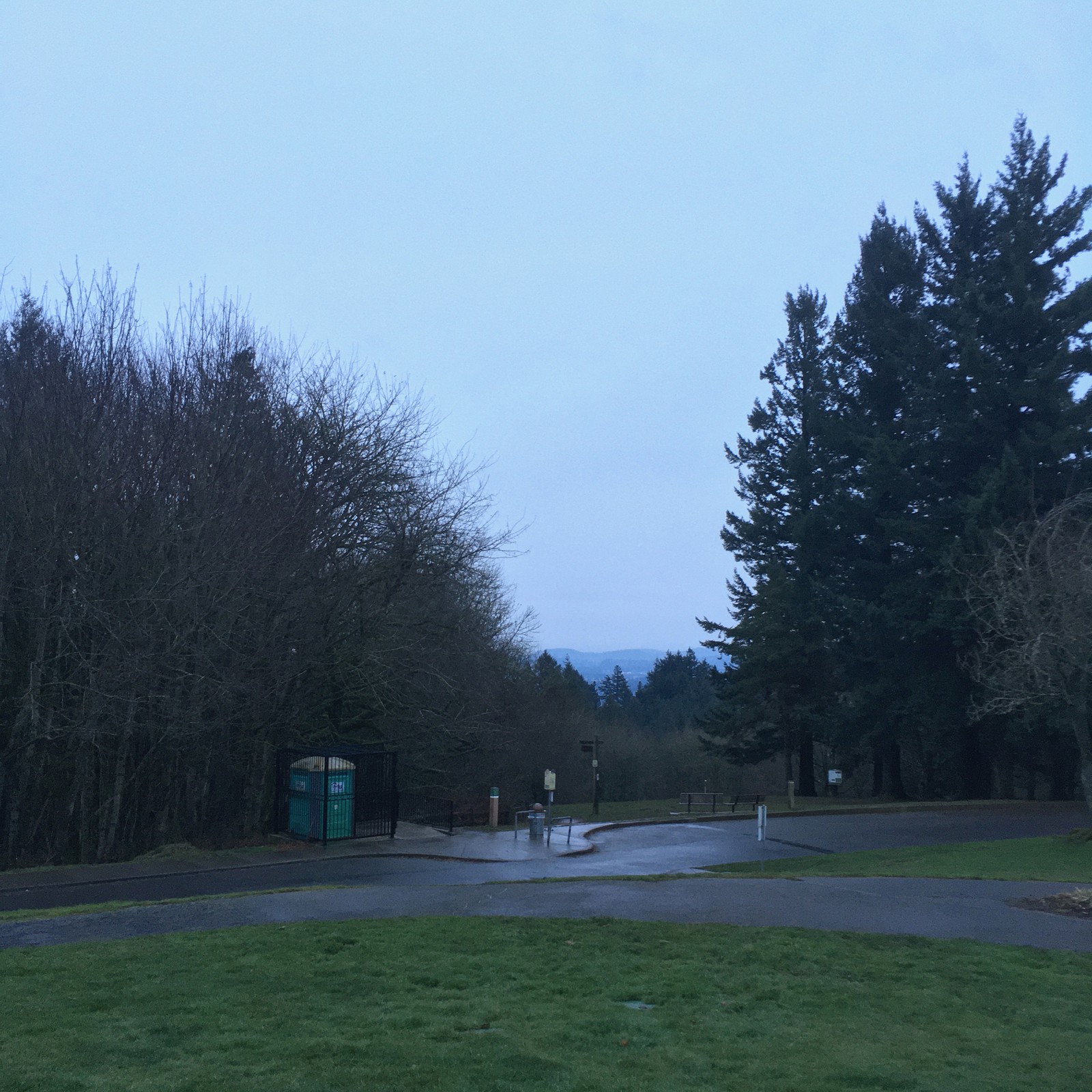 View from Council Crest toward Mt. Hood, which is NOT visible