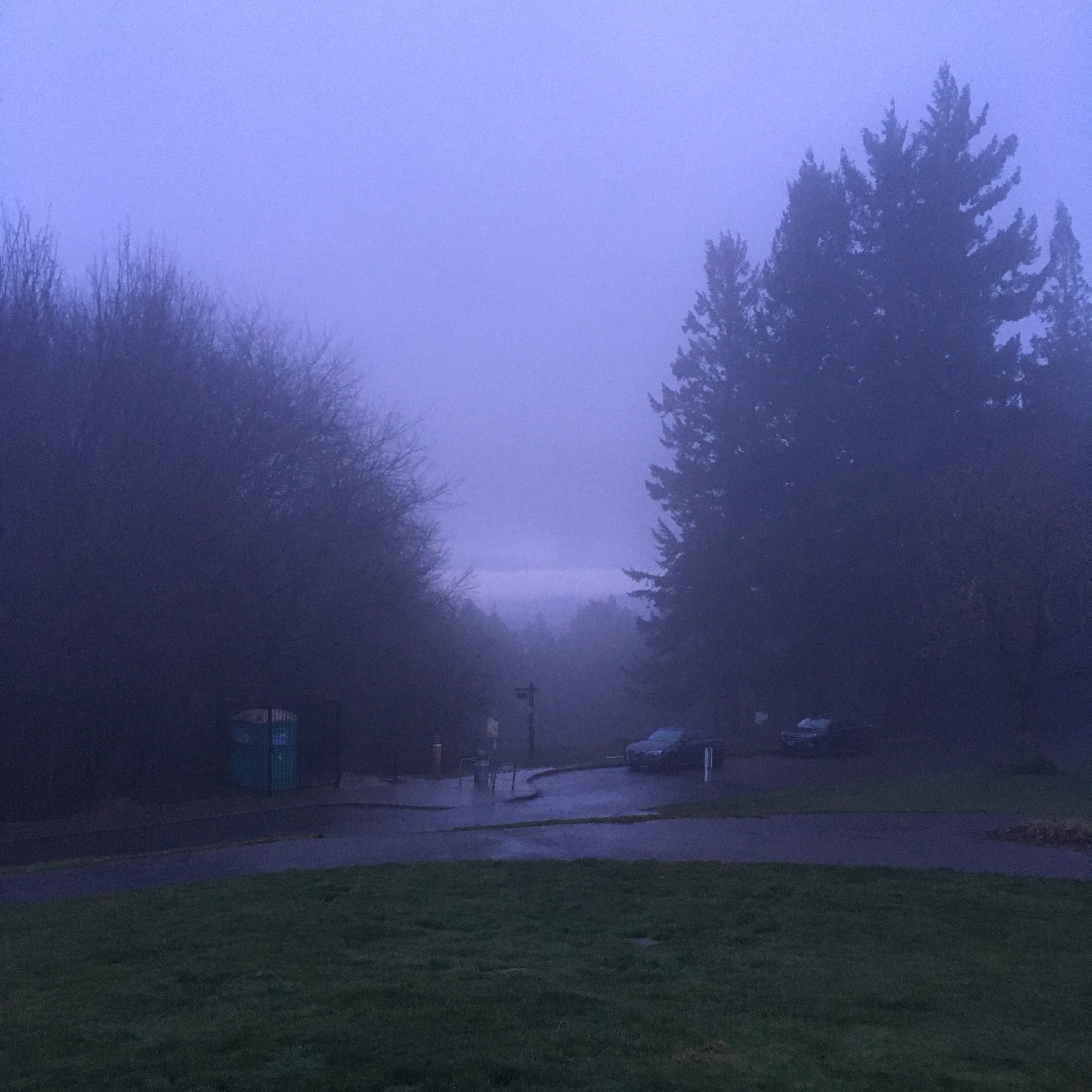View from Council Crest toward Mt. Hood, which is NOT visible