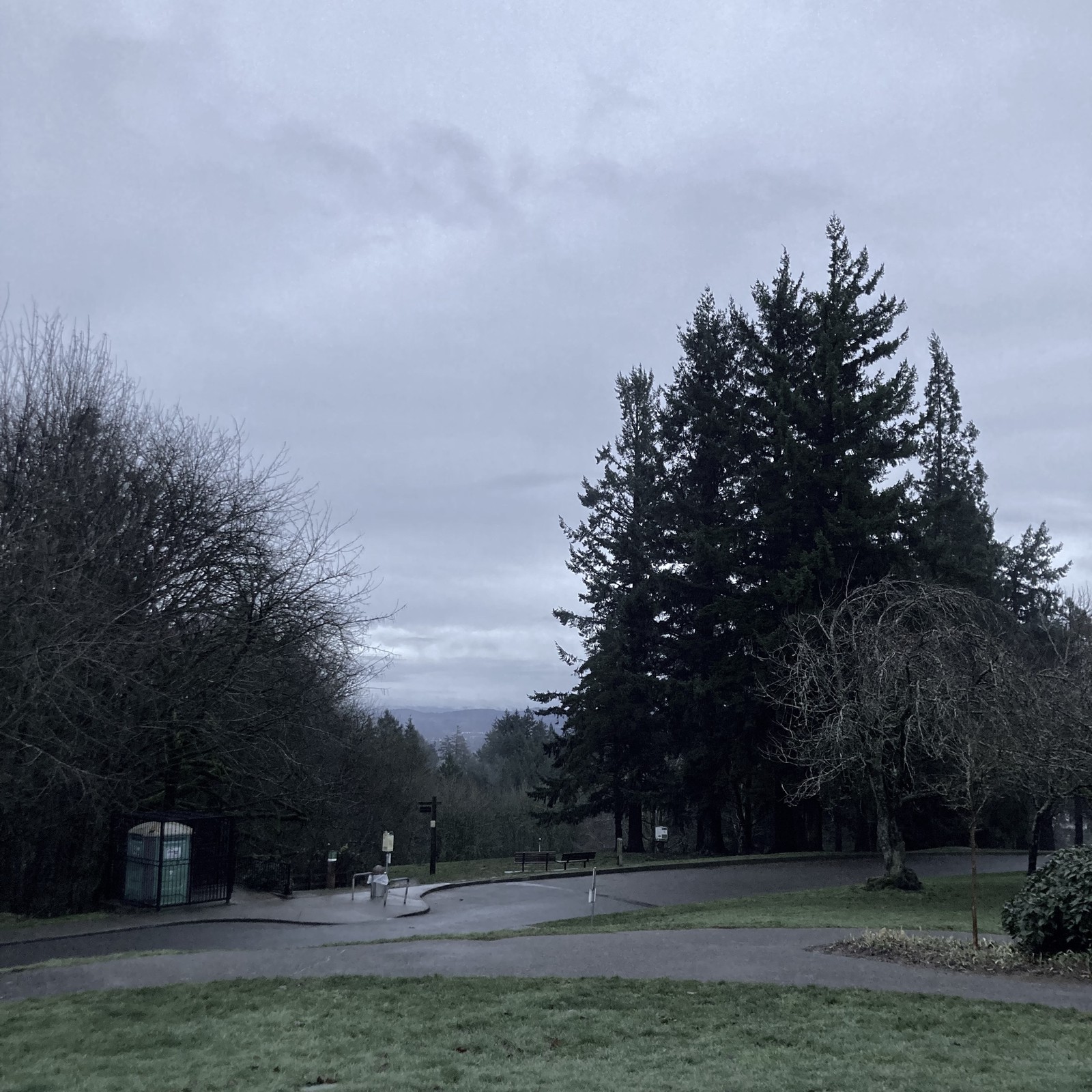 View from Council Crest toward Mt. Hood, which is NOT visible