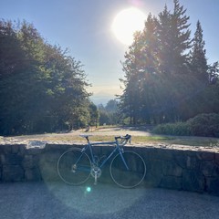 View from Council Crest toward Mt. Hood, which is visible