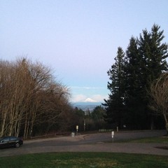 View from Council Crest toward Mt. Hood, which is visible