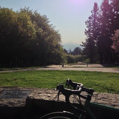 View from Council Crest toward Mt. Hood, which is visible