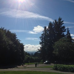 View from Council Crest toward Mt. Hood, which is NOT visible