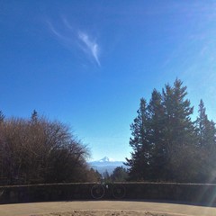 View from Council Crest toward Mt. Hood, which is visible