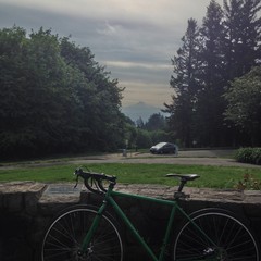 View from Council Crest toward Mt. Hood, which is visible